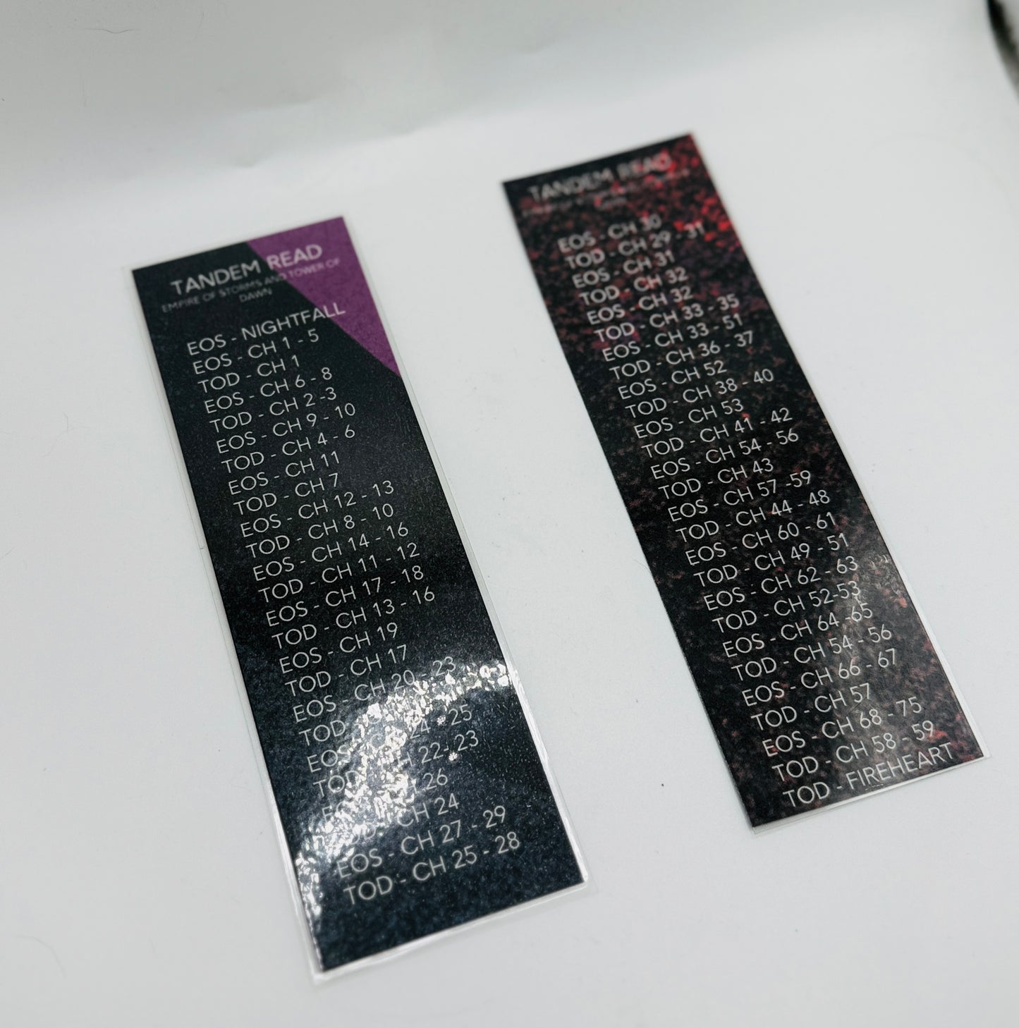 Throne of Glass Tandem Read Bookmark Set