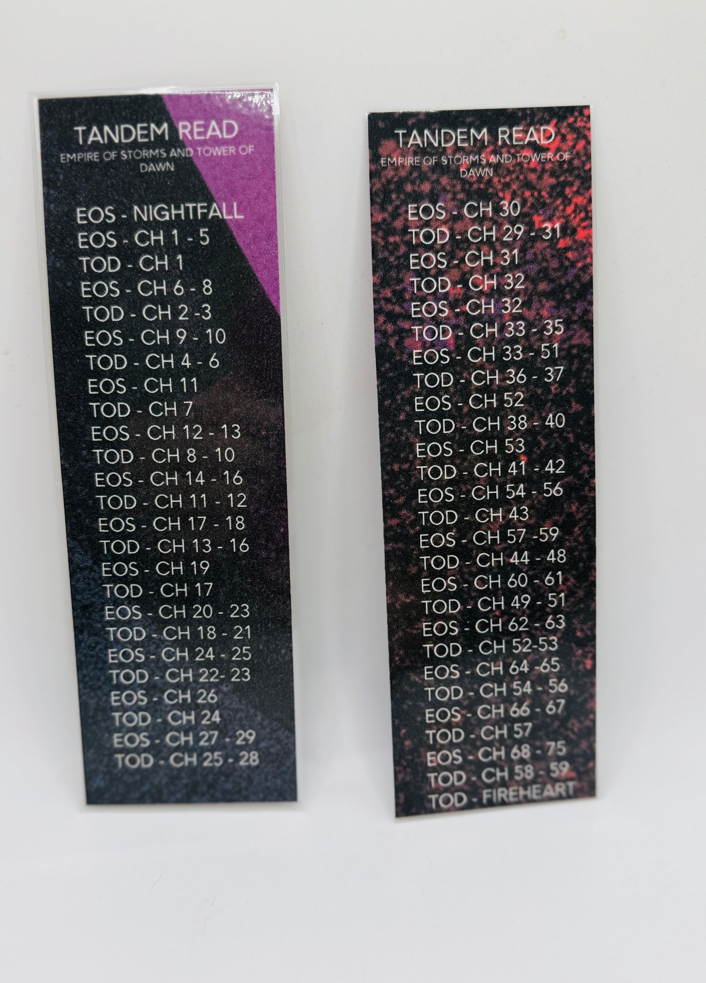 Throne of Glass Tandem Read Bookmark Set