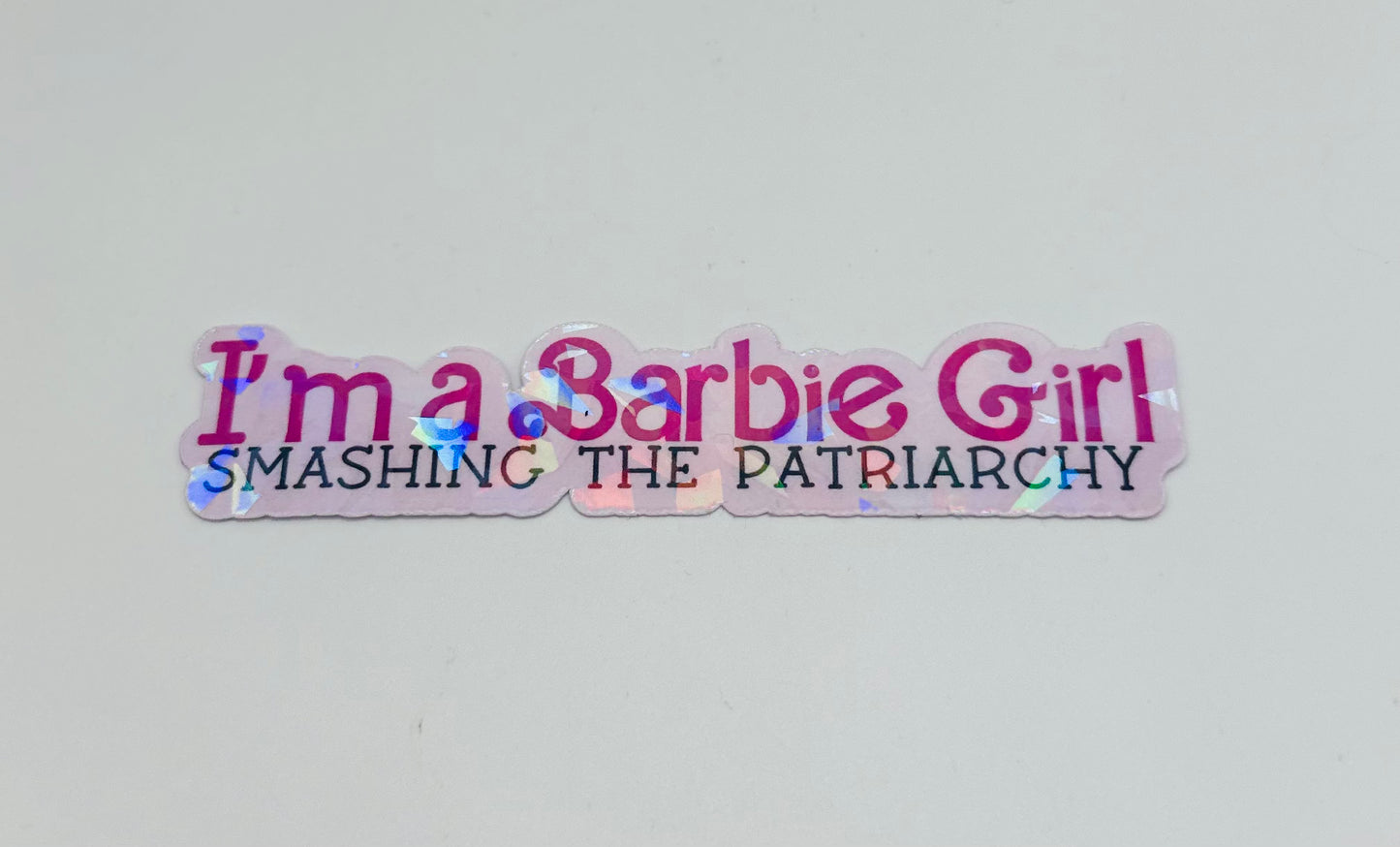 Barbie Girl Smashed Patriarchy Sticker