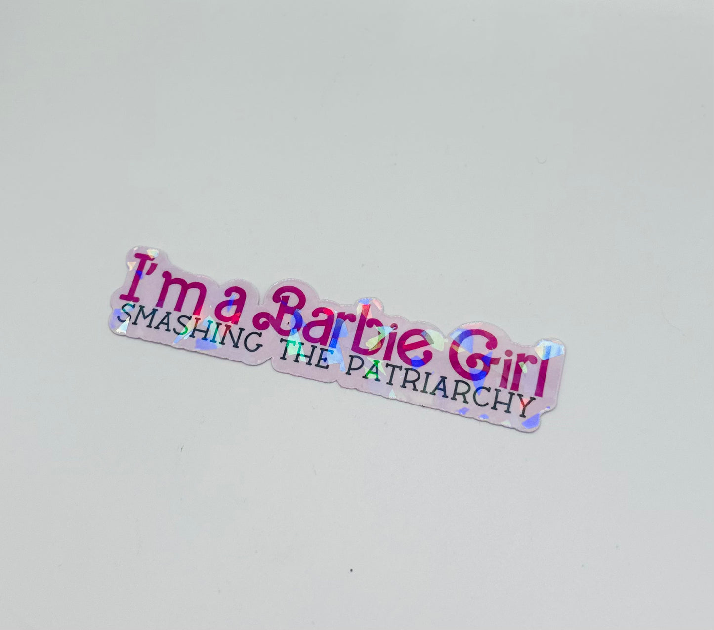 Barbie Girl Smashed Patriarchy Sticker