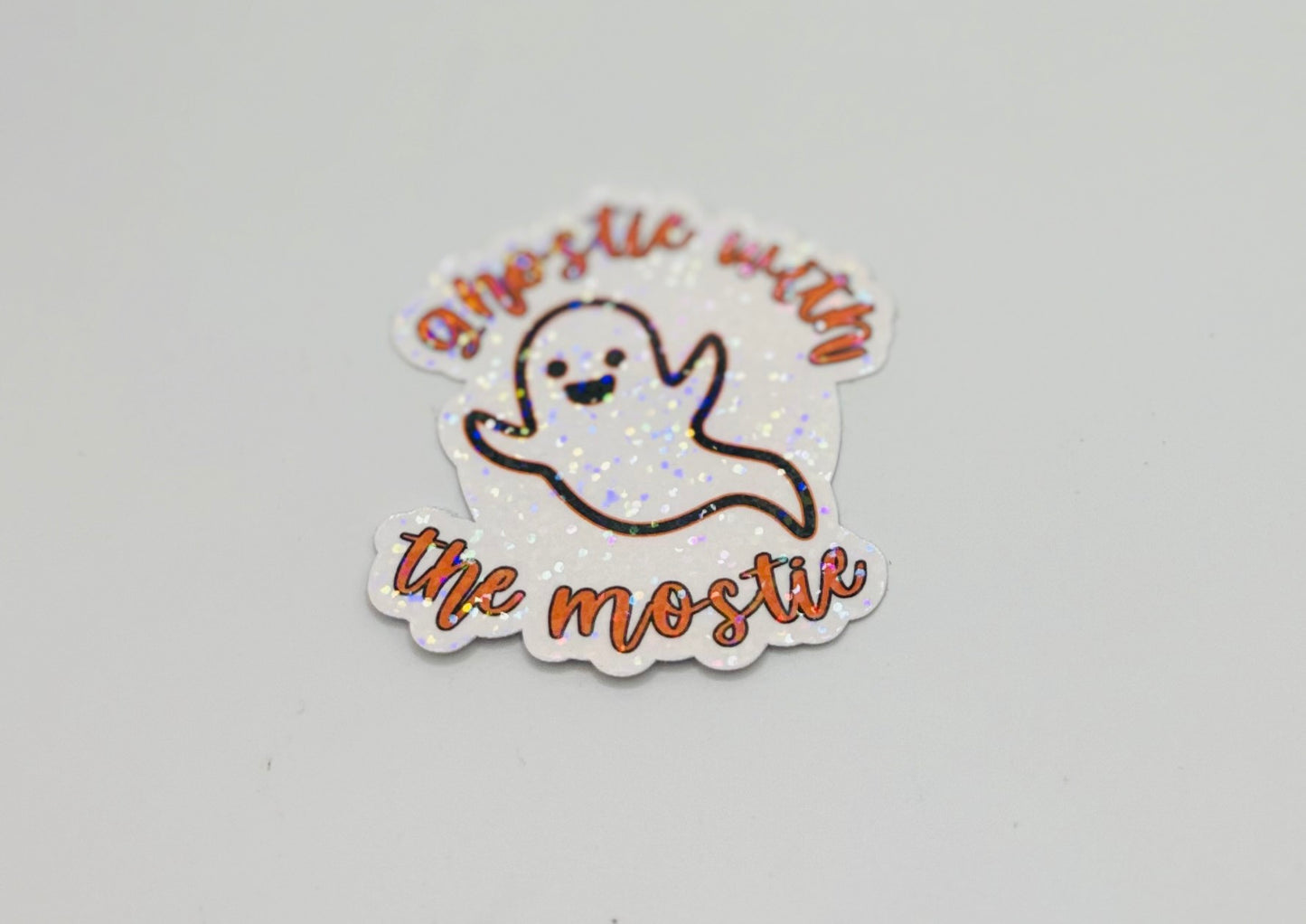 Ghostie with the Mostie Sticker