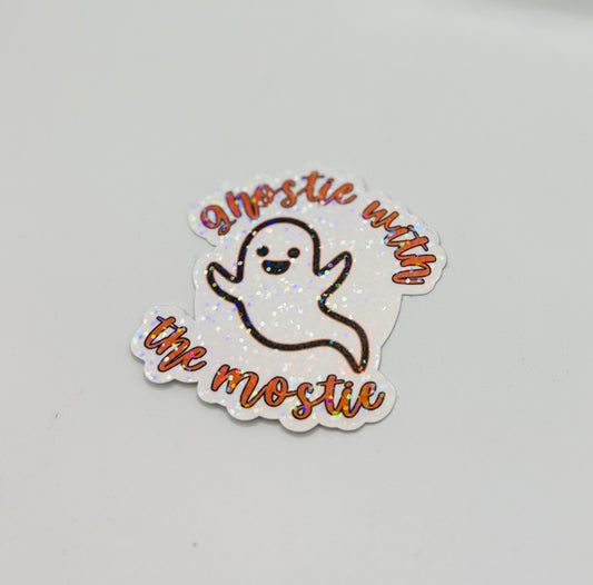 Ghostie with the Mostie Sticker