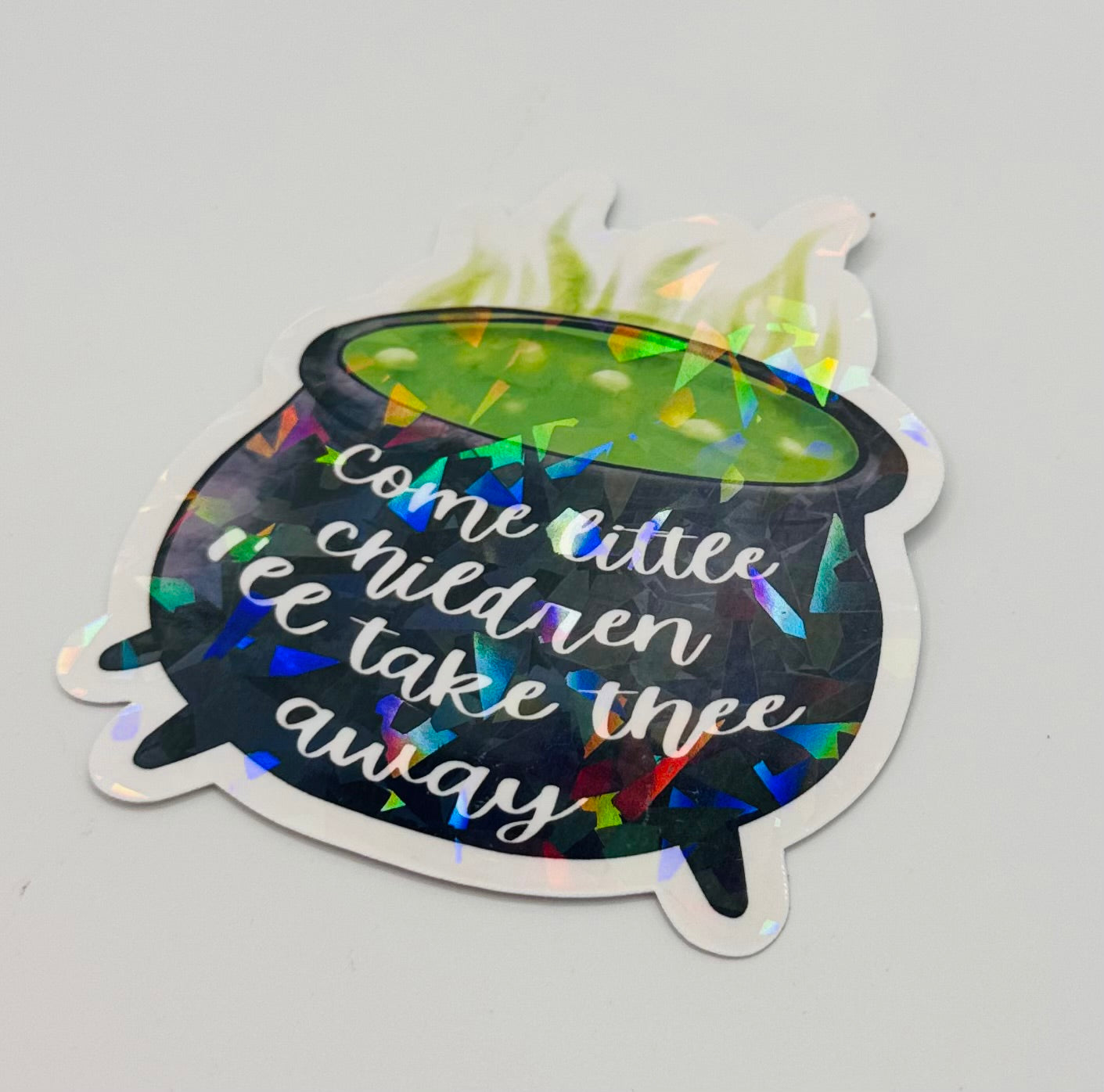 Come Little Children Holographic Sticker