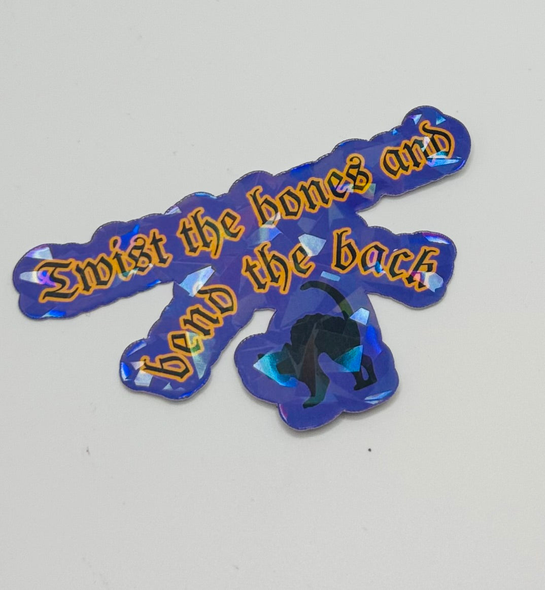 Twist the Bones Holographic Sticker