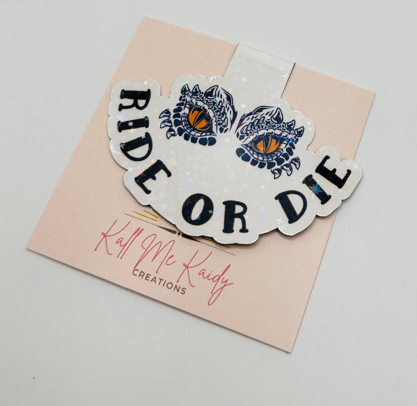 Ride or Die Dragon Magnetic Bookmark