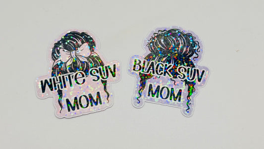 SUV Mom Holographic Sticker