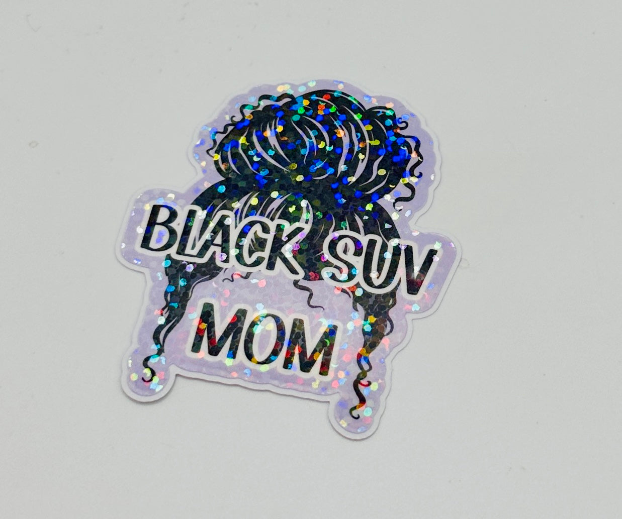 SUV Mom Holographic Sticker