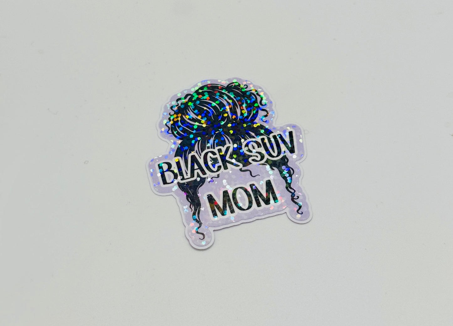 SUV Mom Holographic Sticker