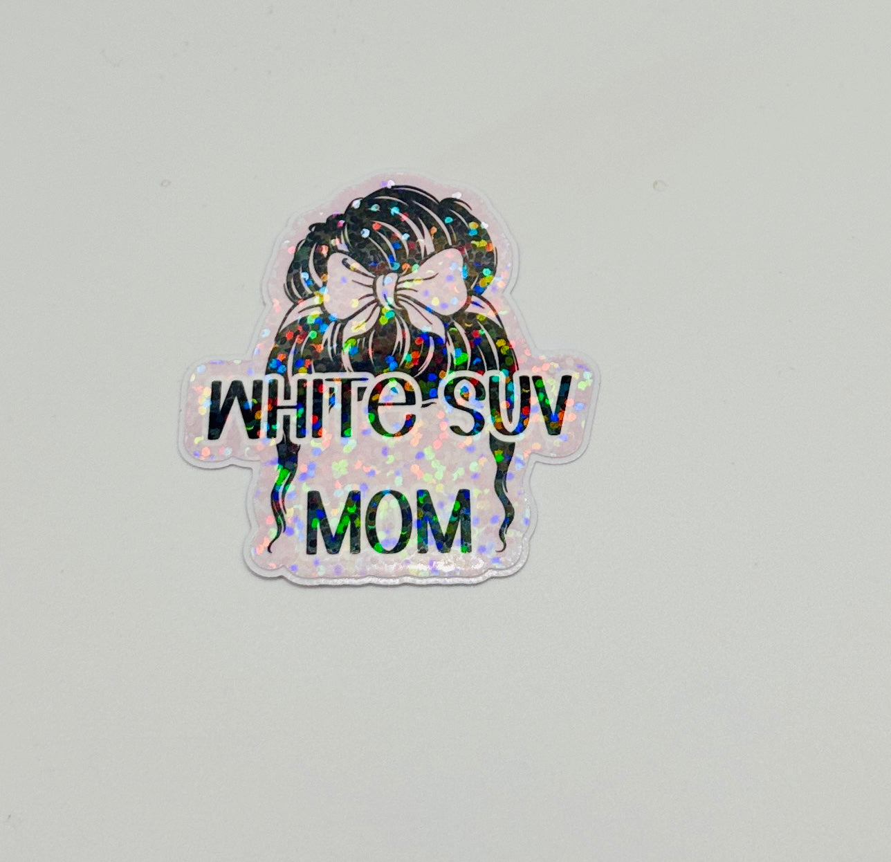 SUV Mom Holographic Sticker