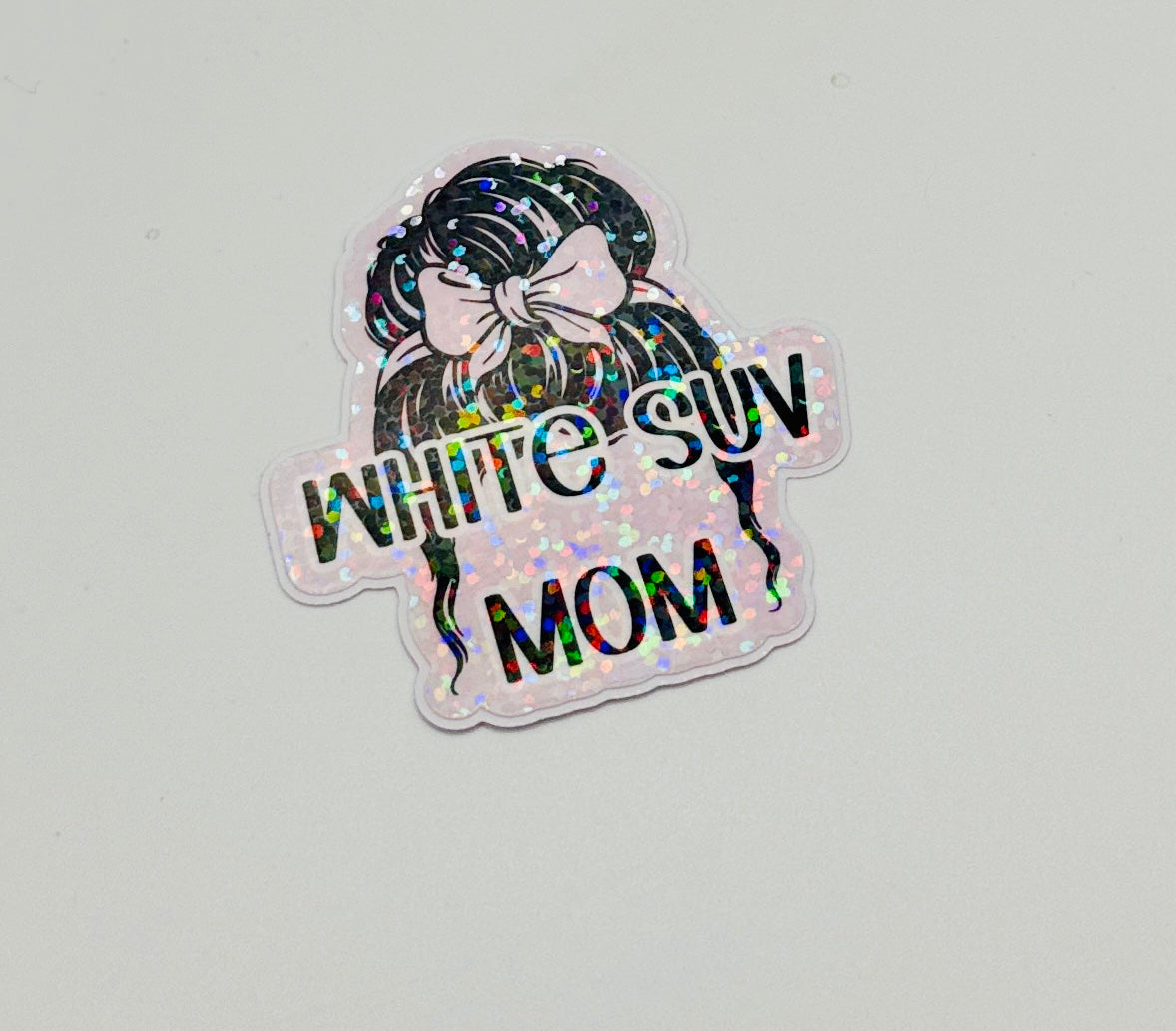 SUV Mom Holographic Sticker