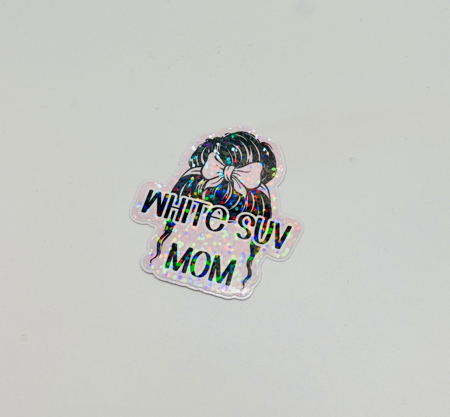 SUV Mom Holographic Sticker