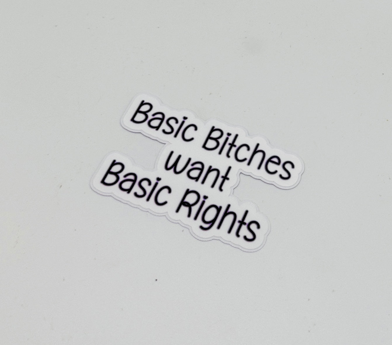 Basic Bitches Rights sticker