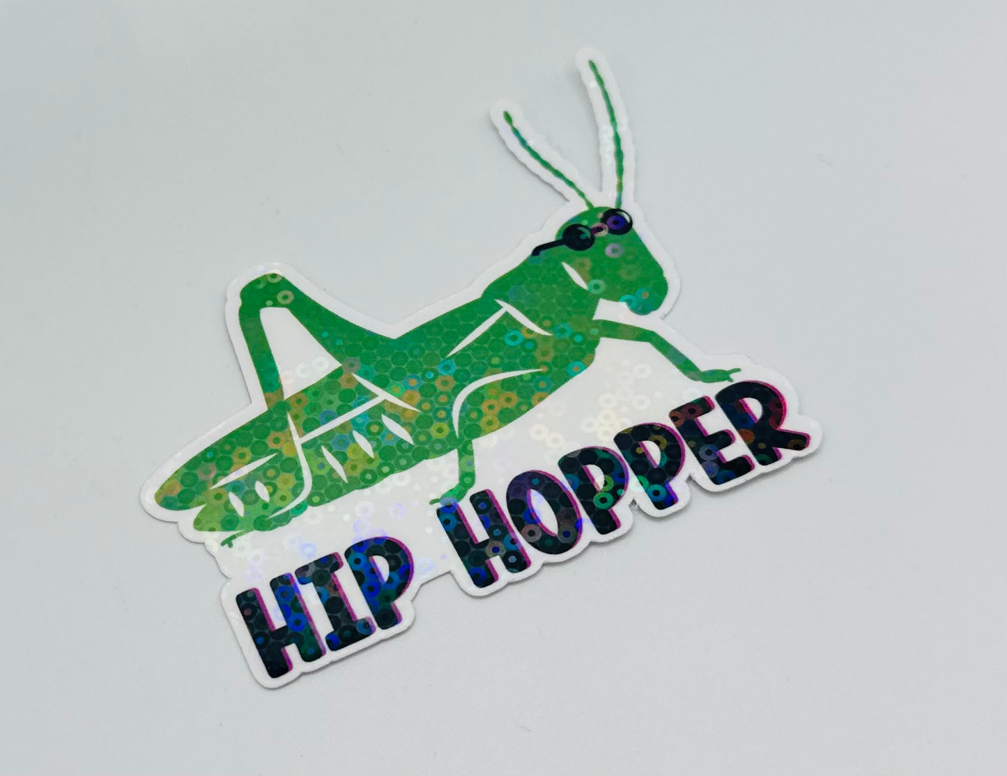 Hip Hopper Grasshopper Sticker