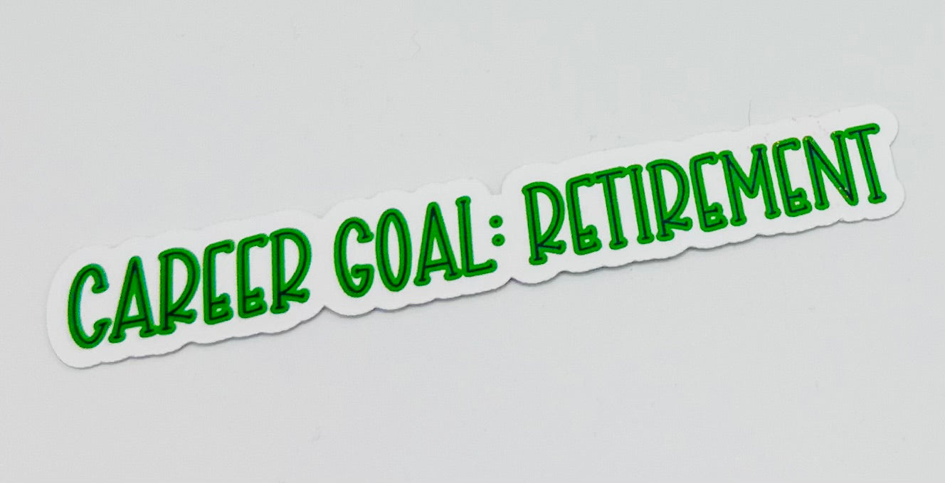 Career Goals Sticker