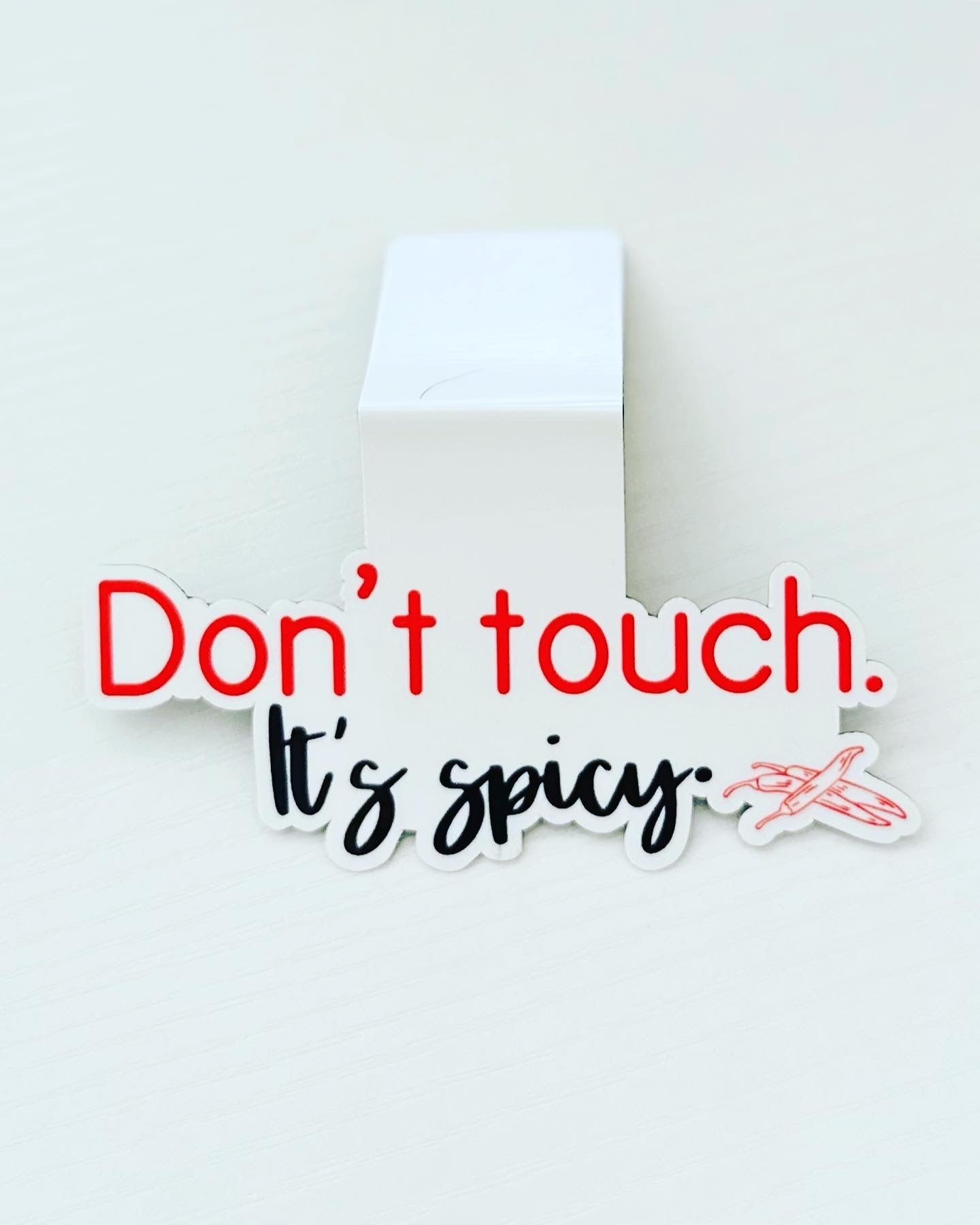 Don't Touch It's Spicy Magnetic Bookmark