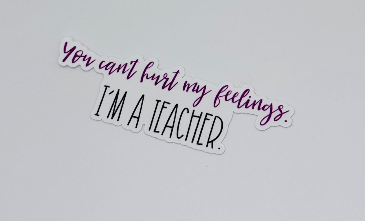 You Can't Hurt Me- Teacher Sticker