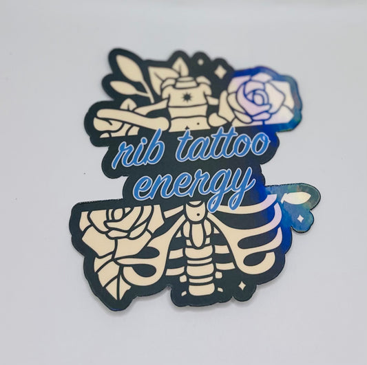 Rib Tattoo Energy Sticker