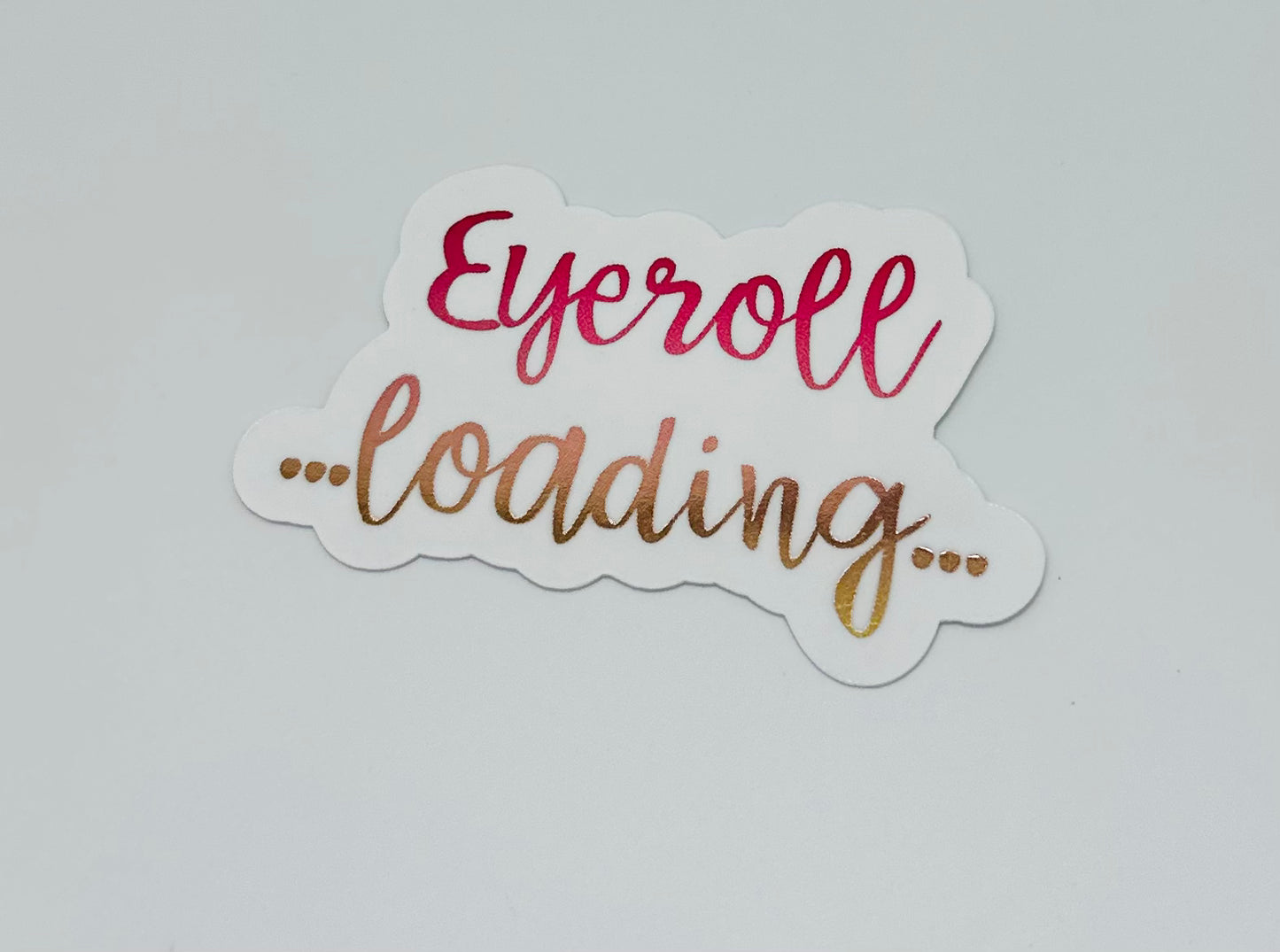 Eyeroll Loading Sticker