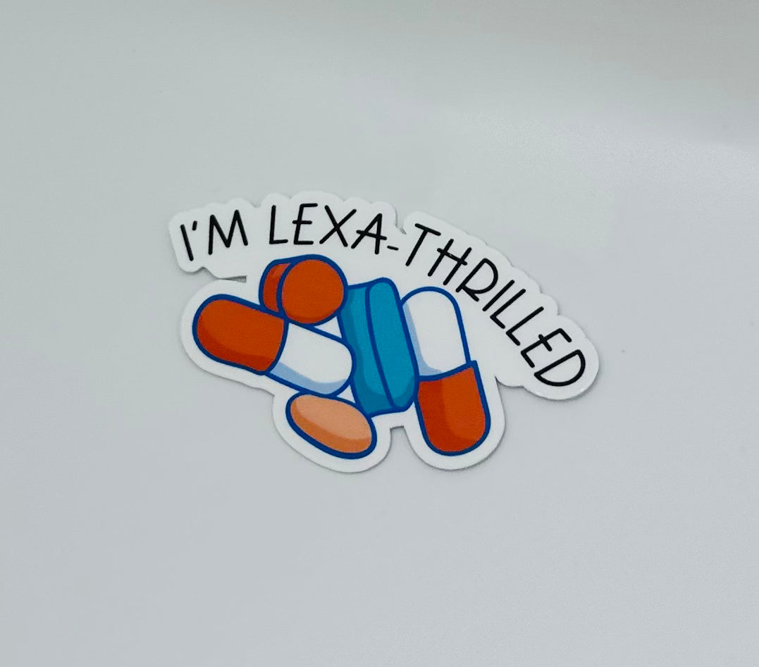 Lexa-thrilled Sticker