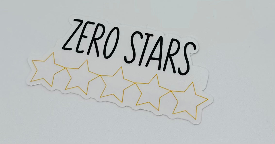 Zero Stars Sticker