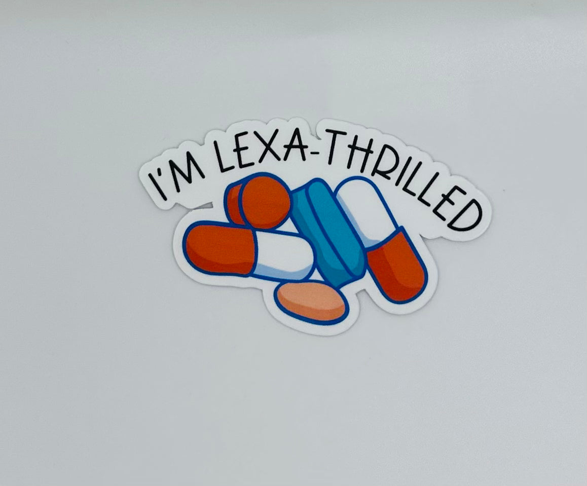 Lexa-thrilled Sticker