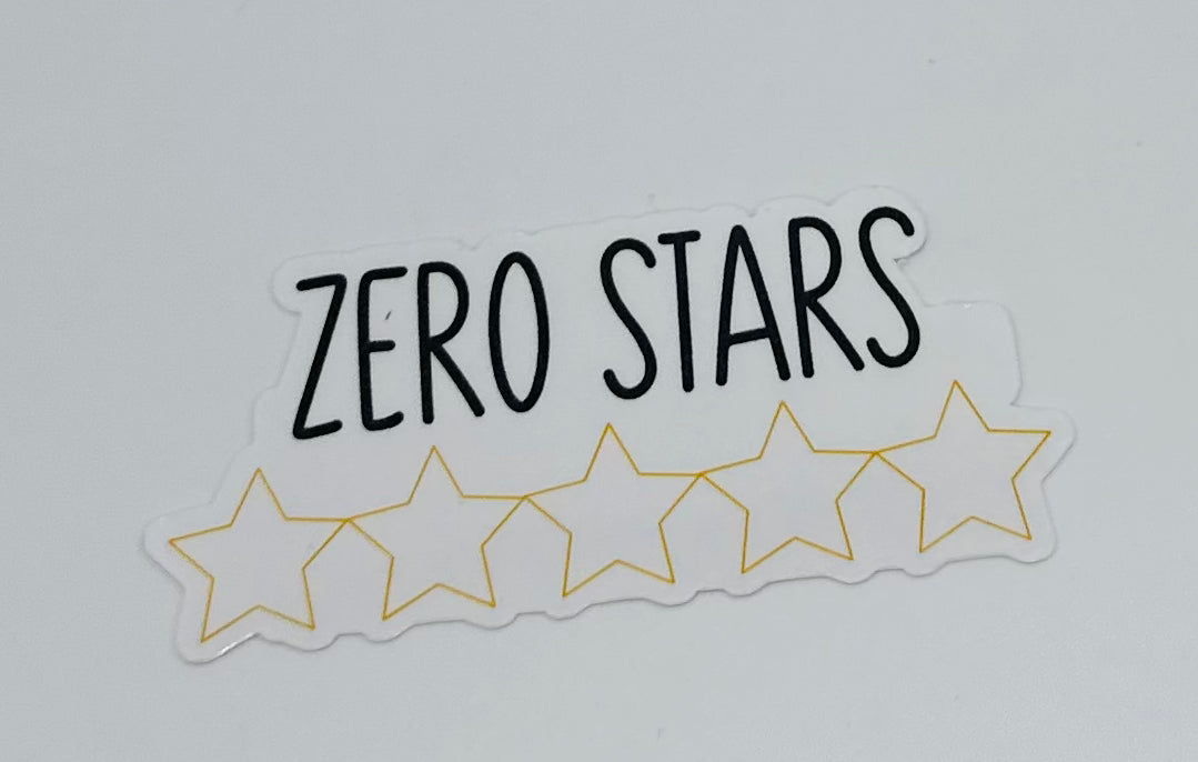 Zero Stars Sticker