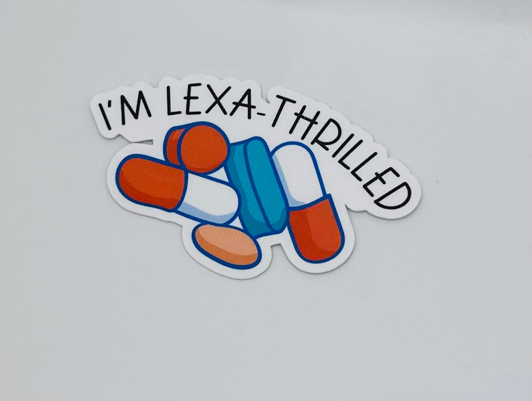 Lexa-thrilled Sticker