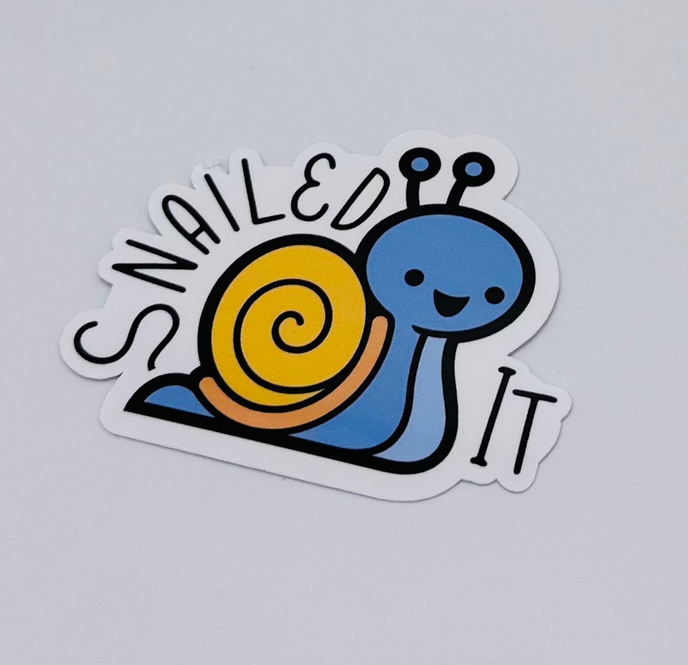 Snailed It Sticker