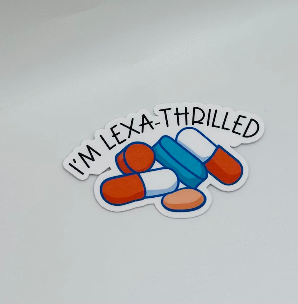 Lexa-thrilled Sticker