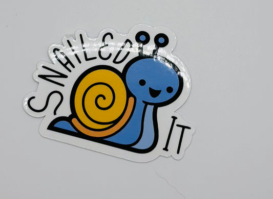 Snailed It Sticker