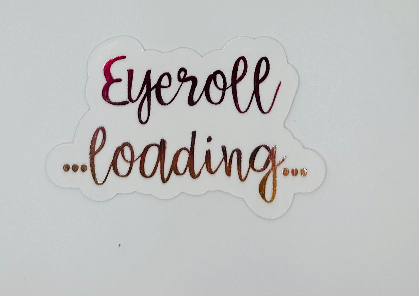 Eyeroll Loading Sticker