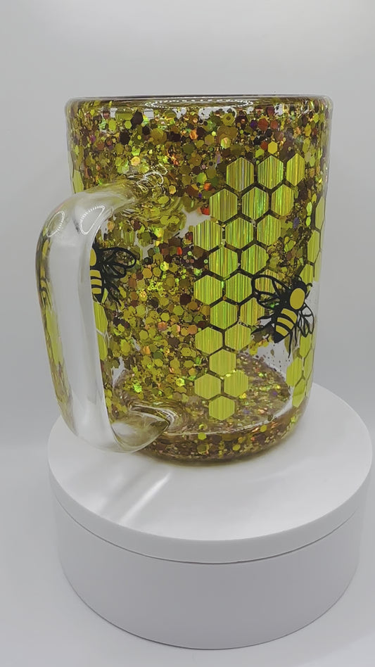 Bee Snow Globe Mug